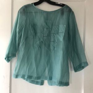 Sage green cotton top
